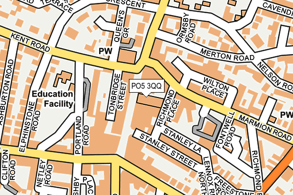 PO5 3QQ map - OS OpenMap – Local (Ordnance Survey) PO5 3QQ map - OS OpenMap – Local (Ordnance Survey)