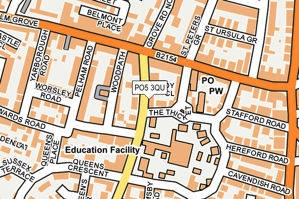 PO5 3QU map - OS OpenMap – Local (Ordnance Survey) PO5 3QU map - OS OpenMap – Local (Ordnance Survey)