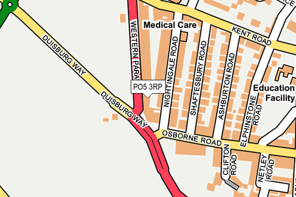 PO5 3RP map - OS OpenMap – Local (Ordnance Survey) PO5 3RP map - OS OpenMap – Local (Ordnance Survey)