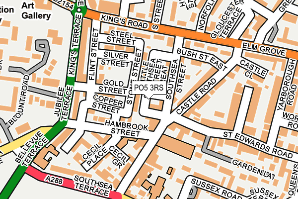 PO5 3RS map - OS OpenMap – Local (Ordnance Survey) PO5 3RS map - OS OpenMap – Local (Ordnance Survey)