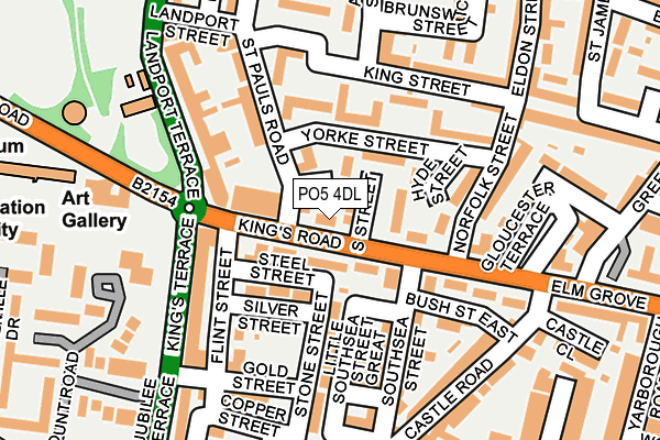 PO5 4DL map - OS OpenMap – Local (Ordnance Survey) PO5 4DL map - OS OpenMap – Local (Ordnance Survey)