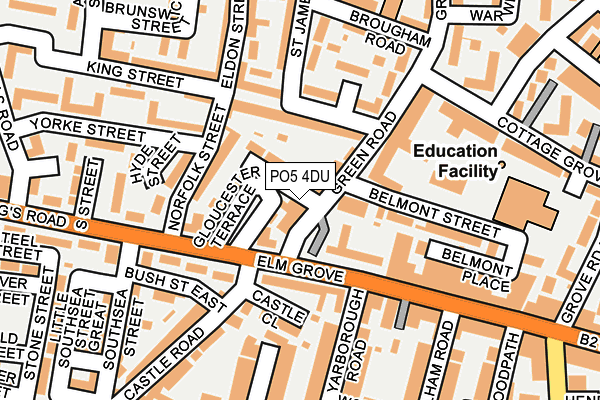 PO5 4DU map - OS OpenMap – Local (Ordnance Survey) PO5 4DU map - OS OpenMap – Local (Ordnance Survey)
