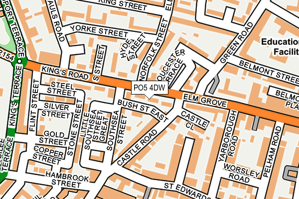 PO5 4DW map - OS OpenMap – Local (Ordnance Survey) PO5 4DW map - OS OpenMap – Local (Ordnance Survey)