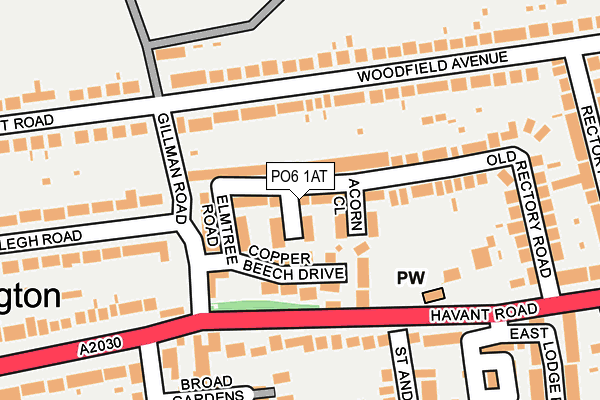 PO6 1AT map - OS OpenMap – Local (Ordnance Survey) PO6 1AT map - OS OpenMap – Local (Ordnance Survey)