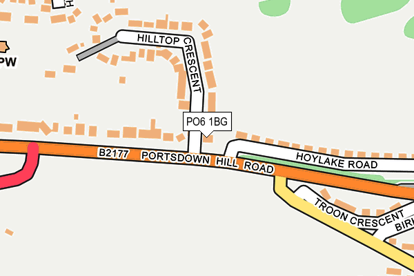 PO6 1BG map - OS OpenMap – Local (Ordnance Survey) PO6 1BG map - OS OpenMap – Local (Ordnance Survey)