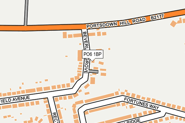 PO6 1BP map - OS OpenMap – Local (Ordnance Survey) PO6 1BP map - OS OpenMap – Local (Ordnance Survey)