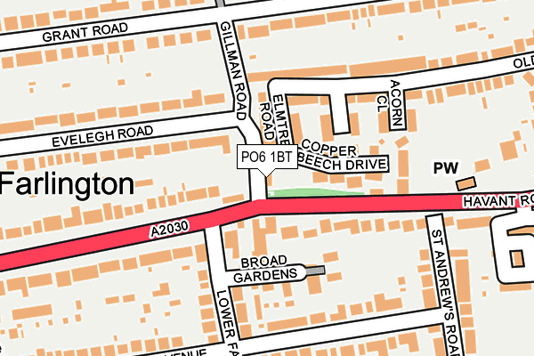 PO6 1BT map - OS OpenMap – Local (Ordnance Survey) PO6 1BT map - OS OpenMap – Local (Ordnance Survey)