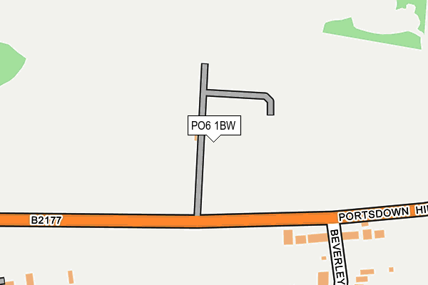 PO6 1BW map - OS OpenMap – Local (Ordnance Survey) PO6 1BW map - OS OpenMap – Local (Ordnance Survey)