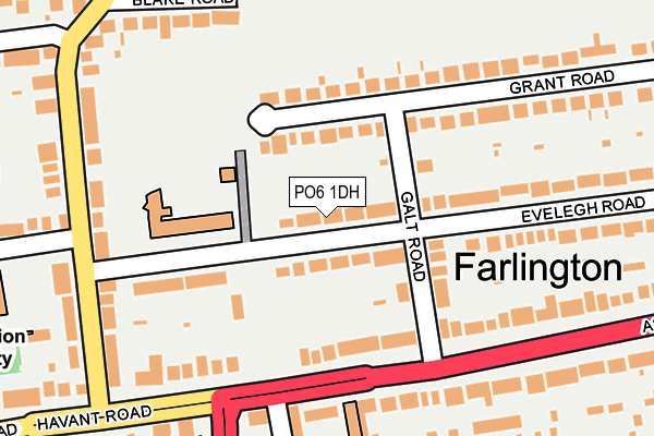 PO6 1DH map - OS OpenMap – Local (Ordnance Survey) PO6 1DH map - OS OpenMap – Local (Ordnance Survey)