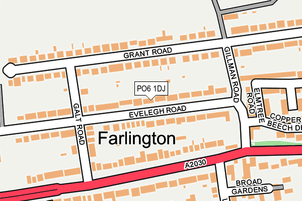 PO6 1DJ map - OS OpenMap – Local (Ordnance Survey) PO6 1DJ map - OS OpenMap – Local (Ordnance Survey)