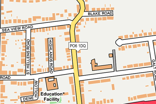 PO6 1DQ map - OS OpenMap – Local (Ordnance Survey) PO6 1DQ map - OS OpenMap – Local (Ordnance Survey)