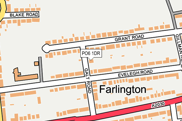 PO6 1DR map - OS OpenMap – Local (Ordnance Survey) PO6 1DR map - OS OpenMap – Local (Ordnance Survey)