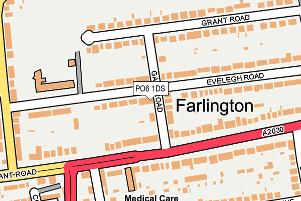 PO6 1DS map - OS OpenMap – Local (Ordnance Survey) PO6 1DS map - OS OpenMap – Local (Ordnance Survey)