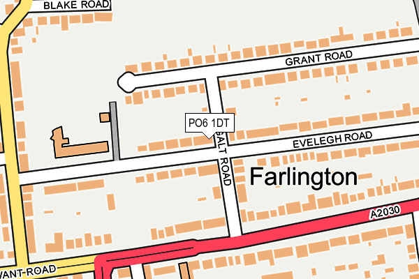 PO6 1DT map - OS OpenMap – Local (Ordnance Survey) PO6 1DT map - OS OpenMap – Local (Ordnance Survey)