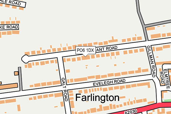 PO6 1DX map - OS OpenMap – Local (Ordnance Survey) PO6 1DX map - OS OpenMap – Local (Ordnance Survey)