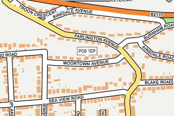 PO6 1EP map - OS OpenMap – Local (Ordnance Survey) PO6 1EP map - OS OpenMap – Local (Ordnance Survey)