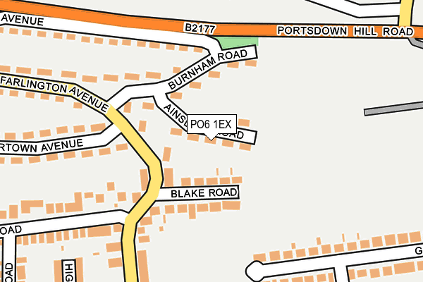 PO6 1EX map - OS OpenMap – Local (Ordnance Survey) PO6 1EX map - OS OpenMap – Local (Ordnance Survey)