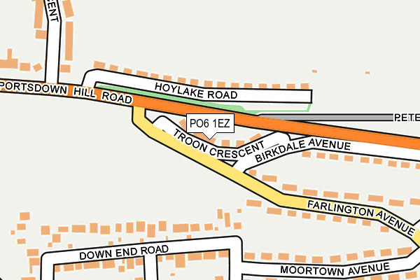 PO6 1EZ map - OS OpenMap – Local (Ordnance Survey) PO6 1EZ map - OS OpenMap – Local (Ordnance Survey)
