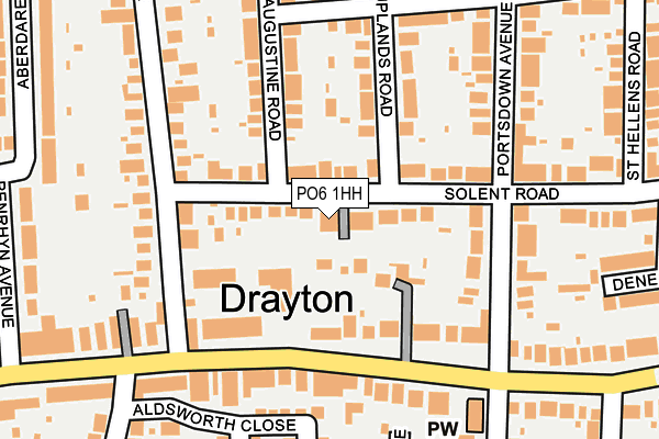PO6 1HH map - OS OpenMap – Local (Ordnance Survey) PO6 1HH map - OS OpenMap – Local (Ordnance Survey)