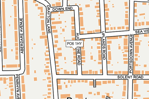 PO6 1HY map - OS OpenMap – Local (Ordnance Survey) PO6 1HY map - OS OpenMap – Local (Ordnance Survey)