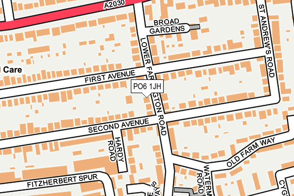 PO6 1JH map - OS OpenMap – Local (Ordnance Survey) PO6 1JH map - OS OpenMap – Local (Ordnance Survey)