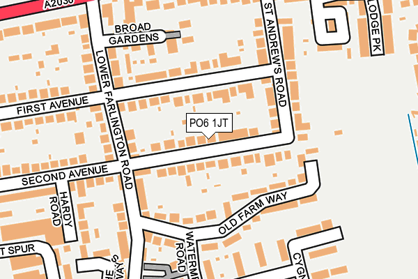 PO6 1JT map - OS OpenMap – Local (Ordnance Survey) PO6 1JT map - OS OpenMap – Local (Ordnance Survey)