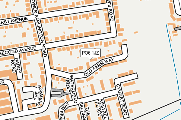 PO6 1JZ map - OS OpenMap – Local (Ordnance Survey) PO6 1JZ map - OS OpenMap – Local (Ordnance Survey)