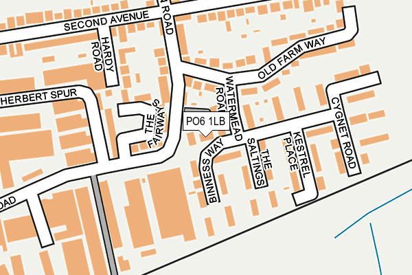 PO6 1LB map - OS OpenMap – Local (Ordnance Survey) PO6 1LB map - OS OpenMap – Local (Ordnance Survey)