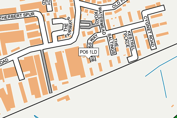 PO6 1LD map - OS OpenMap – Local (Ordnance Survey) PO6 1LD map - OS OpenMap – Local (Ordnance Survey)