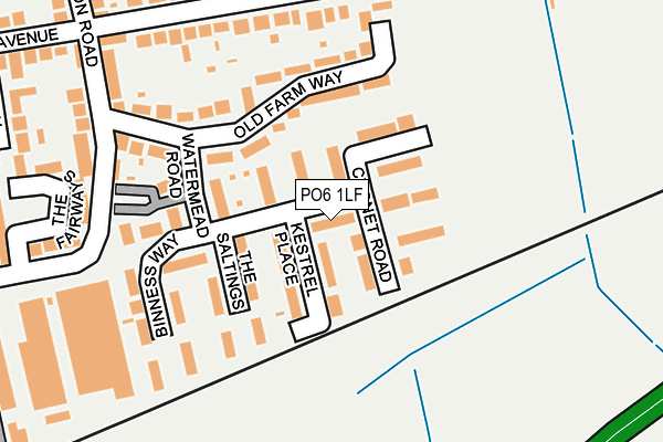 PO6 1LF map - OS OpenMap – Local (Ordnance Survey) PO6 1LF map - OS OpenMap – Local (Ordnance Survey)