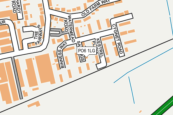 PO6 1LG map - OS OpenMap – Local (Ordnance Survey) PO6 1LG map - OS OpenMap – Local (Ordnance Survey)