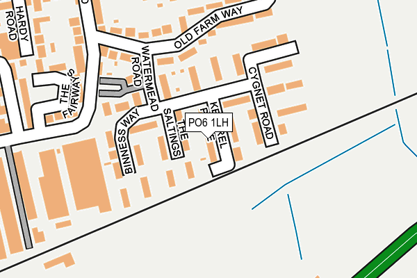 PO6 1LH map - OS OpenMap – Local (Ordnance Survey) PO6 1LH map - OS OpenMap – Local (Ordnance Survey)