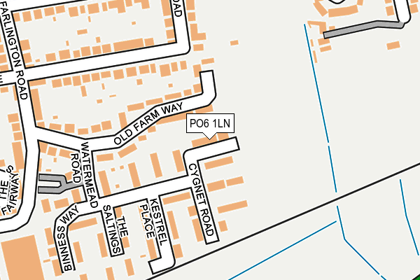 PO6 1LN map - OS OpenMap – Local (Ordnance Survey) PO6 1LN map - OS OpenMap – Local (Ordnance Survey)