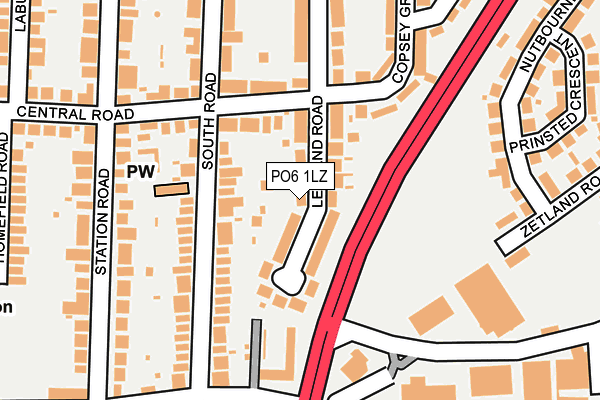 PO6 1LZ map - OS OpenMap – Local (Ordnance Survey) PO6 1LZ map - OS OpenMap – Local (Ordnance Survey)