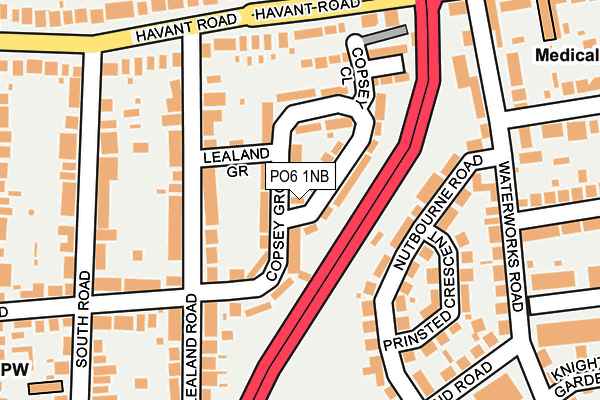 PO6 1NB map - OS OpenMap – Local (Ordnance Survey) PO6 1NB map - OS OpenMap – Local (Ordnance Survey)