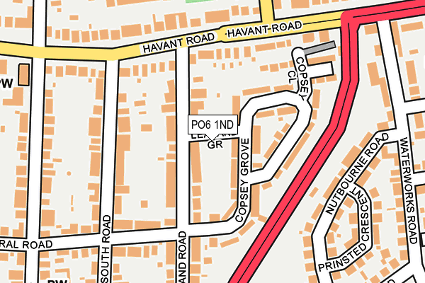 PO6 1ND map - OS OpenMap – Local (Ordnance Survey) PO6 1ND map - OS OpenMap – Local (Ordnance Survey)