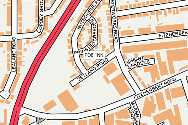 PO6 1NN map - OS OpenMap – Local (Ordnance Survey) PO6 1NN map - OS OpenMap – Local (Ordnance Survey)