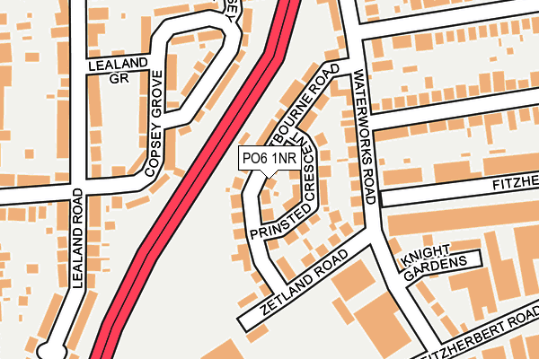 PO6 1NR map - OS OpenMap – Local (Ordnance Survey) PO6 1NR map - OS OpenMap – Local (Ordnance Survey)