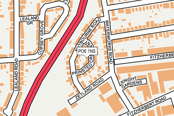 PO6 1NS map - OS OpenMap – Local (Ordnance Survey) PO6 1NS map - OS OpenMap – Local (Ordnance Survey)
