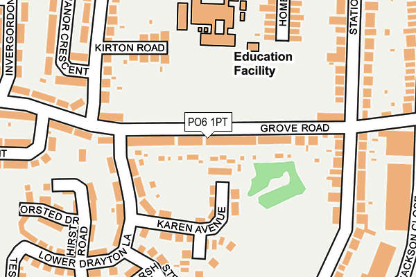 PO6 1PT map - OS OpenMap – Local (Ordnance Survey) PO6 1PT map - OS OpenMap – Local (Ordnance Survey)