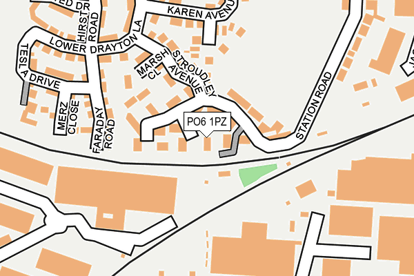 PO6 1PZ map - OS OpenMap – Local (Ordnance Survey) PO6 1PZ map - OS OpenMap – Local (Ordnance Survey)