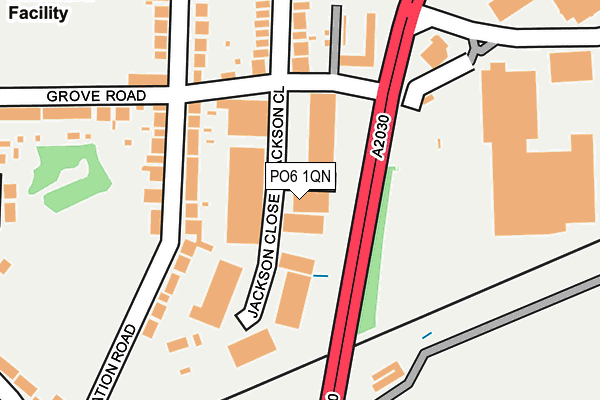 PO6 1QN map - OS OpenMap – Local (Ordnance Survey) PO6 1QN map - OS OpenMap – Local (Ordnance Survey)