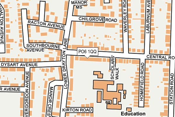 PO6 1QQ map - OS OpenMap – Local (Ordnance Survey) PO6 1QQ map - OS OpenMap – Local (Ordnance Survey)