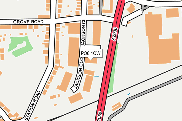 PO6 1QW map - OS OpenMap – Local (Ordnance Survey) PO6 1QW map - OS OpenMap – Local (Ordnance Survey)