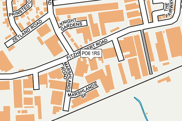 PO6 1RS map - OS OpenMap – Local (Ordnance Survey)