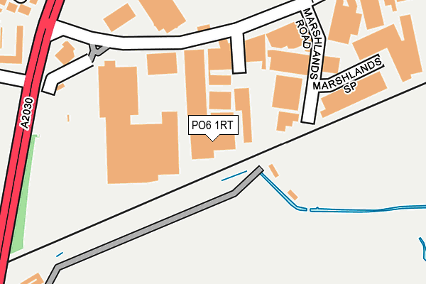 PO6 1RT map - OS OpenMap – Local (Ordnance Survey) PO6 1RT map - OS OpenMap – Local (Ordnance Survey)
