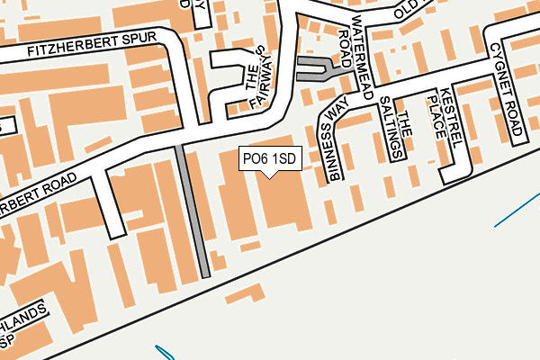 PO6 1SD map - OS OpenMap – Local (Ordnance Survey) PO6 1SD map - OS OpenMap – Local (Ordnance Survey)