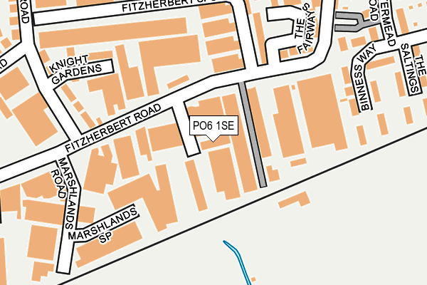 PO6 1SE map - OS OpenMap – Local (Ordnance Survey) PO6 1SE map - OS OpenMap – Local (Ordnance Survey)