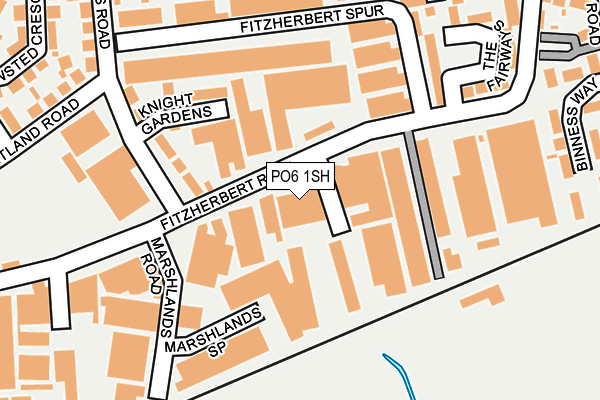 PO6 1SH map - OS OpenMap – Local (Ordnance Survey) PO6 1SH map - OS OpenMap – Local (Ordnance Survey)