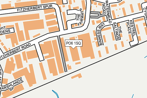 PO6 1SQ map - OS OpenMap – Local (Ordnance Survey) PO6 1SQ map - OS OpenMap – Local (Ordnance Survey)